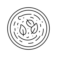 nut butter raw foodist line icon vector. nut butter raw foodist sign. isolated contour symbol black illustration