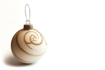 christmas ball isolated on white