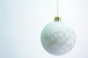 christmas ball on a blue background