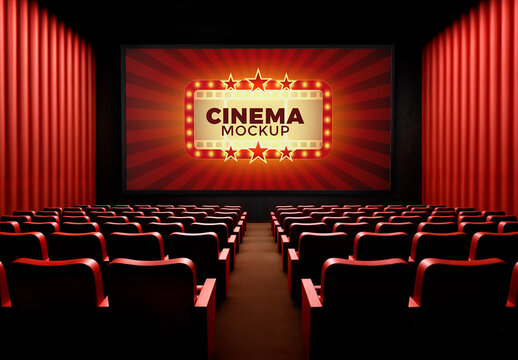 Cinema Movie Theater Mockup