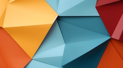 Abstract 3D background with colorful wooden cubes arranged in a gradient pattern, creating a vibrant and textured visual effect.