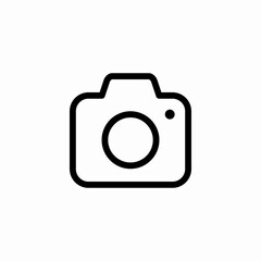 photo camera icon sign vector