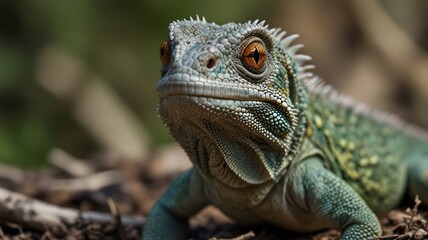 Obraz premium Lizard Portrait