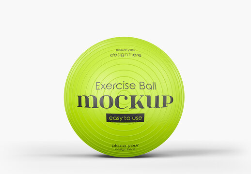 Yoga Ball Mockup - Front View