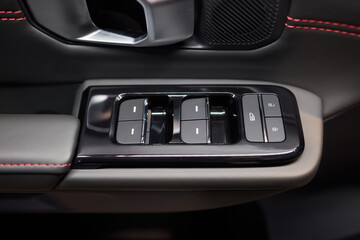 Obraz premium Modern Car Door Control Panel with Window Switches for convenience and functionality