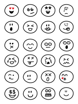 24 Emoji Emotionen