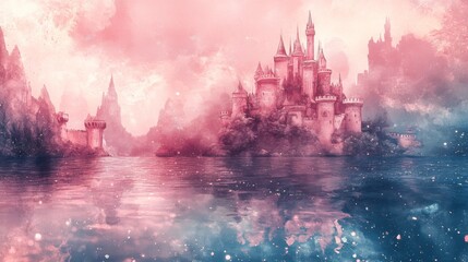 Fototapeta premium Enchanted Castle Reflection