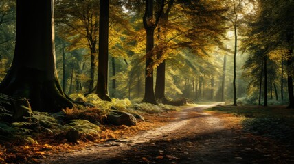 Fototapeta premium Autumn in the forest