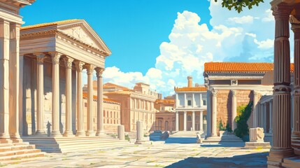 Fototapeta premium Ancient Roman Architecture