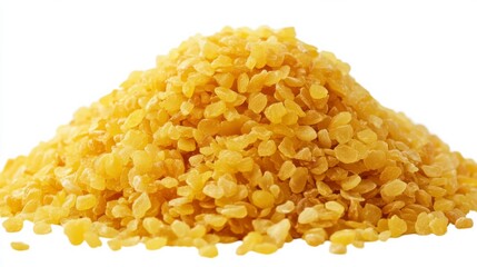 Pile of Golden Bulgur Wheat