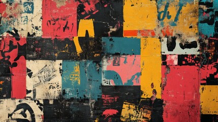 Fototapeta premium Colorful Urban Graffiti Art