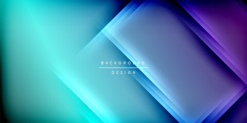 Expressive poster with shadow lines. Features technology, minimalist, and business themes, bright vibrant color schemes