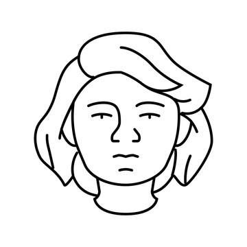 recommend clip art: pride woman expression line icon vector. pride woman expression sign. isolated contour symbol black illustration
