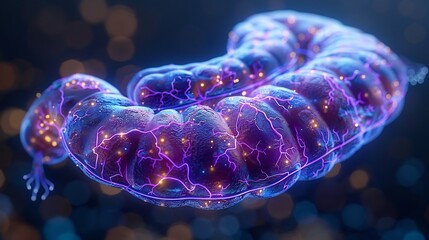Pancreatic health visualization illustrating diagnosis treatment of pancreatitis and pancreatic cancer under Gastroenterology