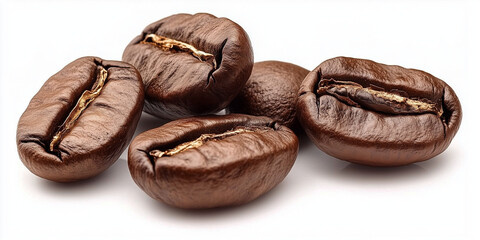 Fototapeta premium Sfondo con chicchi di caffè. Caffetteria menù. 