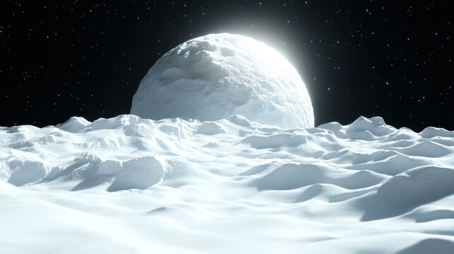 Moon surface with craters and glowing earth in background, space exploration concept for science, technology, astronomy, futuristic, cosmic, starry night, outer space, universe, galaxy, dark sky, lun