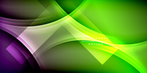 Expressive poster with shadow lines. Features technology, minimalist, and business themes, bright vibrant color schemes