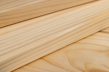 edged board made of pine wood for construction works
