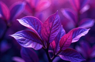 Closeup view of abstract purple leaves texture background, purple, leaves 