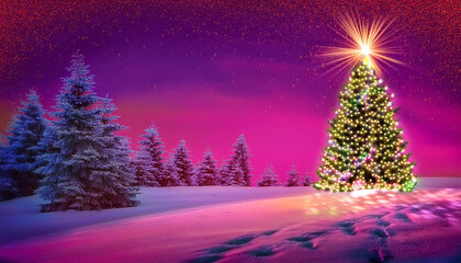Naklejka premium Christmas beautiful background