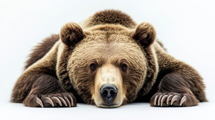 Fototapeta premium A Close-Up of a Brown Bear