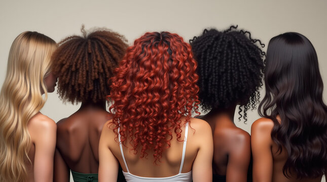 Diverse women with their unique and beautiful hair
