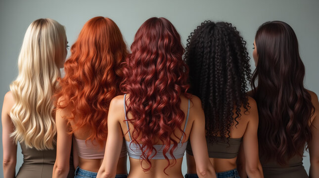 Diverse women with their unique and beautiful hair