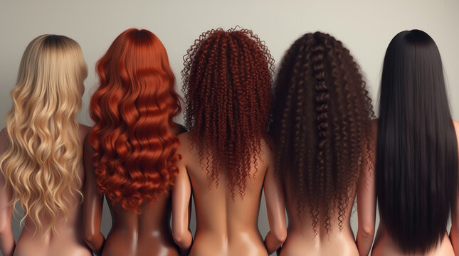 Diverse women with their unique and beautiful hair