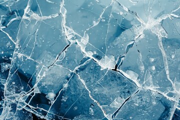 Obraz premium Photo of Thick and freezy ice surface. Background texture for backdrops or mapping
