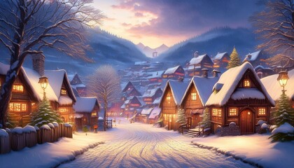 Fototapeta premium Frosty air brings a crispness to the surroundings. 