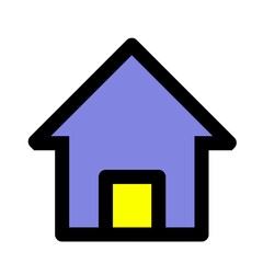 home icon on a white background