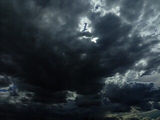 Obraz premium storm clouds timelapse