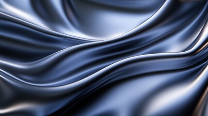 Fototapeta premium A smooth silk texture with soft, flowing curves and light reflections. 