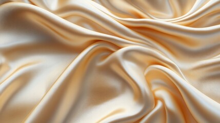 Fototapeta premium A smooth satin fabric texture with subtle light reflections and soft folds. 