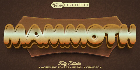 Mammoth Vector Editable Text Effect Template