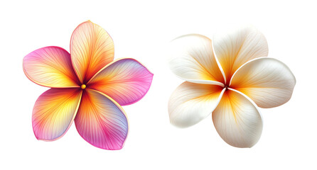 Fototapeta premium Colorful Floral Design on Transparent Background