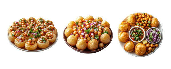 Delicious Indian Street Food Collection on Transparent Background