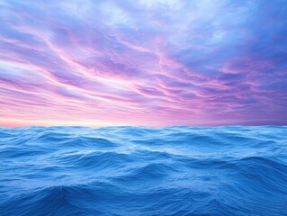 Obraz premium Serene ocean waves at sunset
