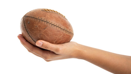 a hand holding basketball, ready to play a competitive game
