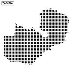 Unique map representation using a dot grid for a specific region in Central America