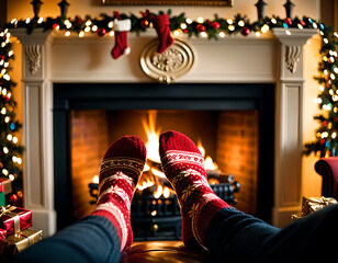 Roasting chestnuts on an open fire... and toes!