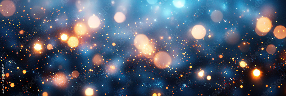 Aufkleber bright, colorful bokeh lights fill the background, creating a magical effect reminiscent of a vibran
