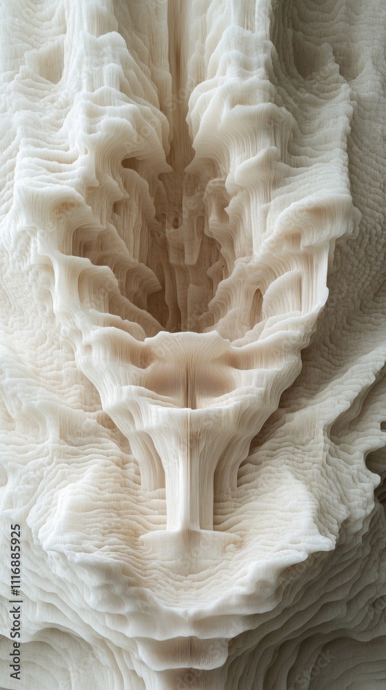 Poster This captivating three-dimensional layered structure highlights the interplay of light and shadow, creating an enchanting visual experience