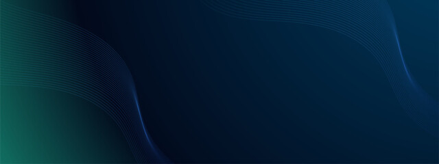 abstract blue dark technology particles lines mesh background with gradient