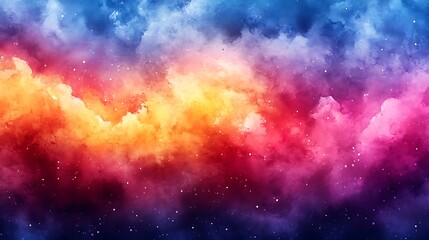 Vibrant watercolor background blending warm and cool color tones seamlessly