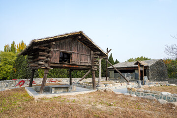 Fototapeta premium Lu Kairen's Barn, Taiwan Scenic Spot, China Ethnic Museum, Beijing