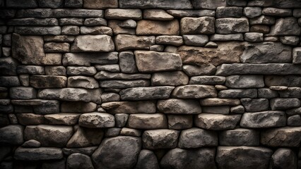Obraz premium Rustic stone wall texture background.