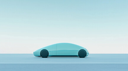 High-Tech Fuel Cell in Robin's Egg Blue for Efficient Energy Use