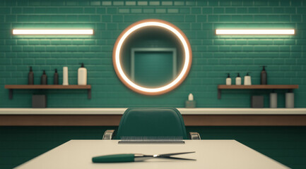 Hair Trimming Equipment Arranged on a Stand: Specialized Tools for Precision Cuts