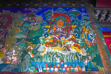 Murals of Jokhang in the Tibetan Scenic Area of China Ethnic Museum